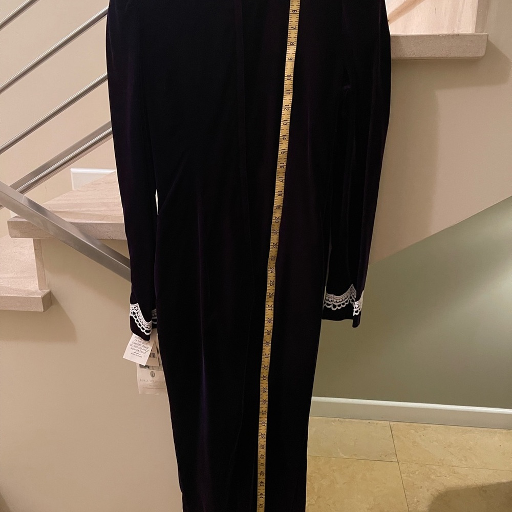 Vintage JESSICA MCCLINTOCK PURPLE DRESS - Picture 10 of 16